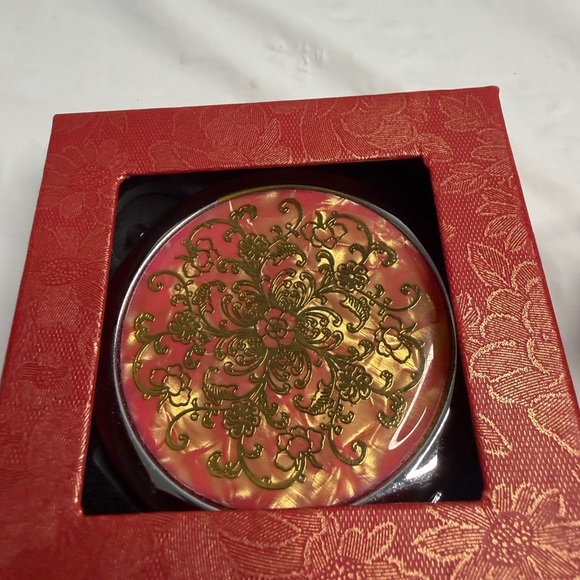 Vintage set Silver Decorative Perfume Bottle with Mirror - Picture 2 of 13